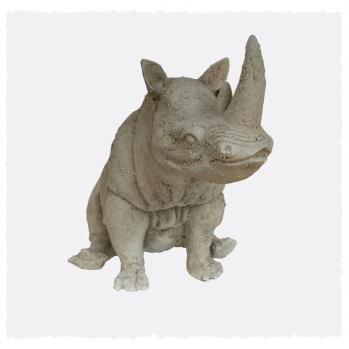 Figura Rinoceronte Sentado...