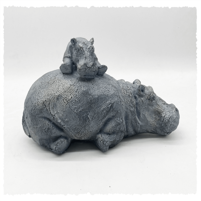 Figura Hipopótamo con Cría decoración...